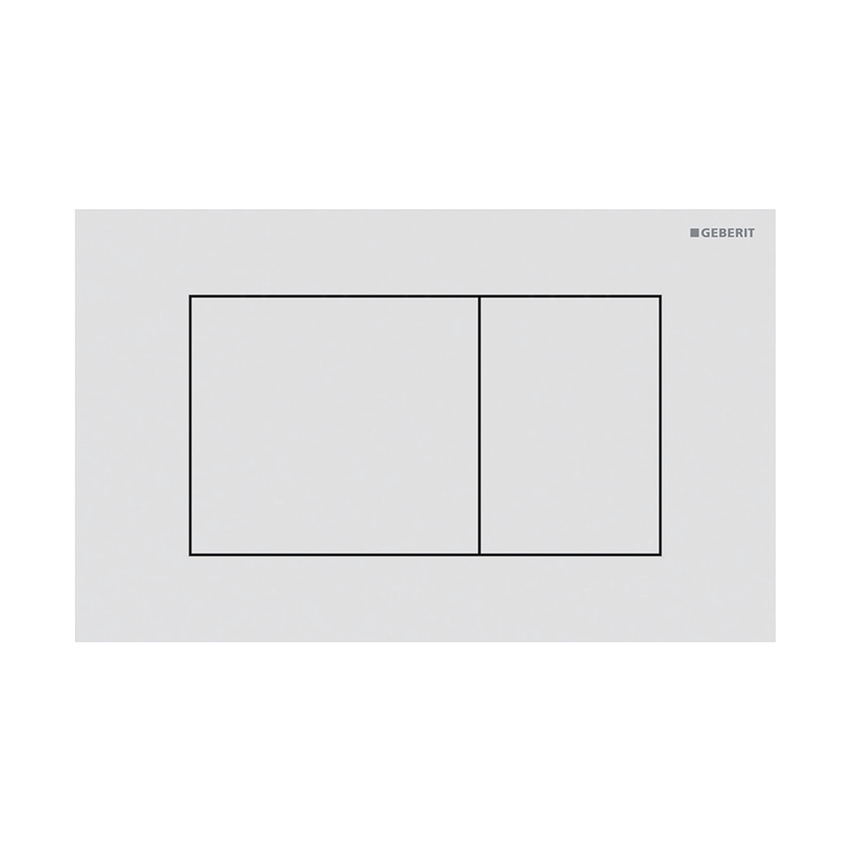 Immagine di Geberit SIGMA40 placca di comando per risciacquo a due quantità, colore bianco finitura opaco 115.629.JT.1