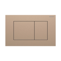 Immagine di Geberit SIGMA40 placca di comando per risciacquo a due quantità, colore oro rosso finitura spazzolato 115.629.QB.1