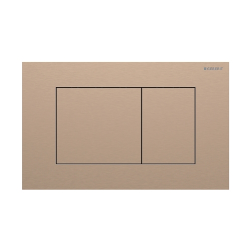 Immagine di Geberit SIGMA40 placca di comando per risciacquo a due quantità, colore oro rosso finitura spazzolato 115.629.QB.1