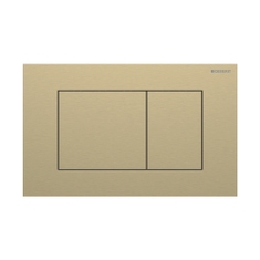 Immagine di Geberit SIGMA40 placca di comando per risciacquo a due quantità, colore ottone finitura spazzolato 115.629.QF.1