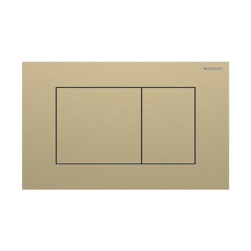Immagine di Geberit SIGMA40 placca di comando per risciacquo a due quantità, colore ottone finitura spazzolato 115.629.QF.1