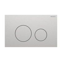 Immagine di Geberit SIGMA40 placca di comando per risciacquo a due quantità, tasti rotondi, finitura spazzolato 115.628.FW.1