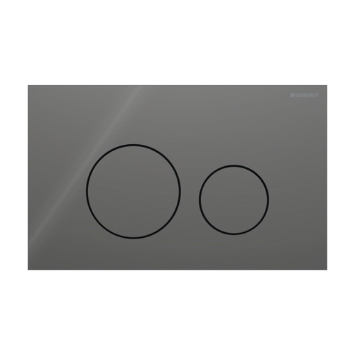 Immagine di Geberit SIGMA40 placca di comando per risciacquo a due quantità, tasti rotondi, colore lava finitura vetro lucido 115.628.JK.1