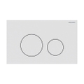 Immagine di Geberit SIGMA40 placca di comando per risciacquo a due quantità, tasti rotondi, colore bianco finitura opaco 115.628.JT.1