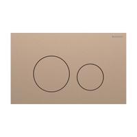 Immagine di Geberit SIGMA40 placca di comando per risciacquo a due quantità, tasti rotondi, colore oro rosso finitura spazzolato 115.628.QB.1