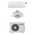 Samsung Climatizzatore R32 con WINDFREE AVANT e CASSETTA 4 VIE dual split inverter | unità esterna 5 kW unità interne 9000+12000 BTU AJ035TNNDKG/EU+AR70F09C1AWNEU+AJ050TXJ2KG/EU