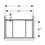 Immagine di Geberit ACANTO mobile sottolavabo sospeso L.60 cm, per lavabo standard e slim, con un cassetto esterno e interno, corpo colore lava finitura opaco, cassetti colore lava finitura vetro lucido 503.003.JK.2