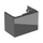 Geberit ACANTO mobile sottolavabo sospeso L.75 cm, per lavabo standard e slim, con un cassetto esterno e interno, corpo colore lava finitura opaco, cassetti colore lava finitura vetro lucido 503.004.JK.2