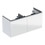 Immagine di Geberit ACANTO mobile sottolavabo sospeso L.120 cm, per lavabo standard e slim, corpo colore bianco finitura lucido, cassetti colore bianco finitura vetro lucido 503.007.01.2