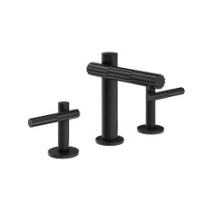 Immagine di Gessi INCASTRI gruppo lavabo H.15,8 cm, senza scarico, con flessibili, colore nero finitura opaco 75014#299