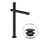 Gessi INCASTRI miscelatore lavabo H.36,2 cm, con scarico Stop&Go, con flessibili, colore nero finitura opaco 75053#299