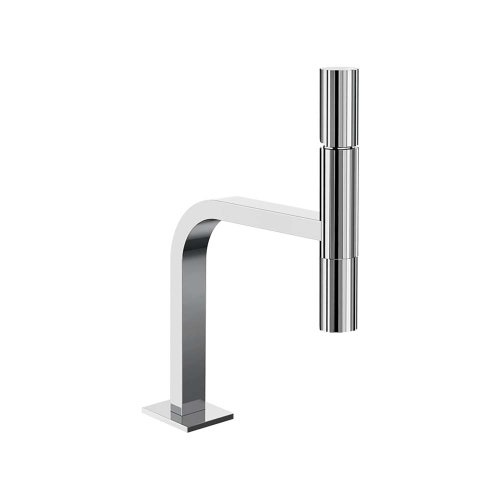 Immagine di Gessi INCASTRI miscelatore lavabo H.31,1 cm, senza scarico, con flessibili, finitura cromo 75202#031