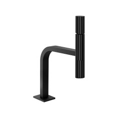 Immagine di Gessi INCASTRI miscelatore lavabo H.31,1 cm, senza scarico, con flessibili, colore nero finitura opaco 75202#299