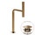 Gessi INCASTRI miscelatore lavabo H.46,1 cm, con scarico Stop&Go, con flessibili, finitura warm bronze brushed PVD 75253#726