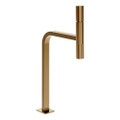 Immagine di Gessi INCASTRI miscelatore lavabo H.46,1 cm, senza scarico, con flessibili, finitura warm bronze brushed PVD 75204#726