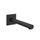 Gessi INCASTRI bocca lavabo da parete, colore nero finitura opaco 75102#299