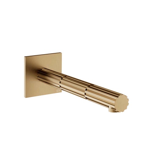 Immagine di Gessi INCASTRI bocca lavabo da parete, finitura warm bronze brushed PVD 75102#726