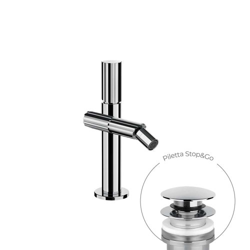Immagine di Gessi INCASTRI miscelatore bidet, con scarico Stop&Go e flessibili di collegamento, finitura cromo 75067#031
