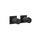 Gessi INCASTRI miscelatore doccia a due vie, miscelazione termostatica, colore nero finitura opaco 75134#299