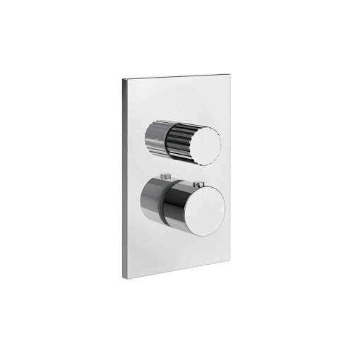 Immagine di Gessi INCASTRI miscelatore doccia a parete a una via, miscelazione termostatica, finitura cromo 75133#031