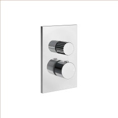 Immagine di Gessi INCASTRI miscelatore doccia a parete a due vie, miscelazione termostatica, finitura cromo 75135#031