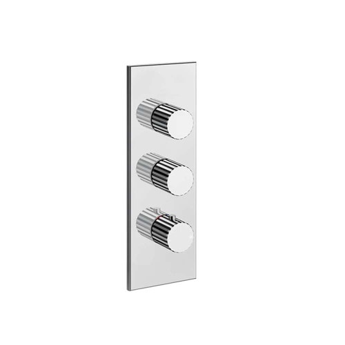 Immagine di Gessi INCASTRI miscelatore termostatico alta portata a parete 2 uscite indipendenti, finitura cromo 75314#031