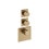 Immagine di Gessi INCASTRI miscelatore termostatico alta portata a parete 2 uscite indipendenti, finitura warm bronze brushed PVD 75304#726