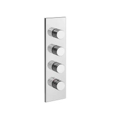 Immagine di Gessi INCASTRI miscelatore termostatico alta portata a parete 3 uscite indipendenti, finitura cromo 75316#031