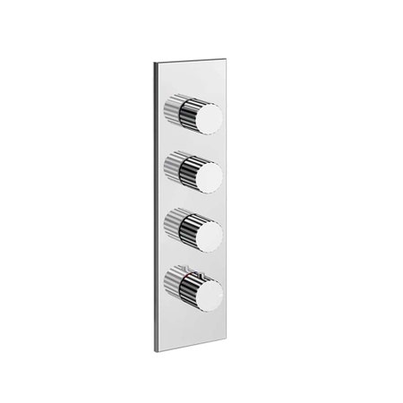 Immagine di Gessi INCASTRI miscelatore termostatico alta portata a parete 3 uscite indipendenti, finitura cromo 75316#031