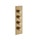 Gessi INCASTRI miscelatore termostatico alta portata a parete 3 uscite indipendenti, finitura warm bronze brushed PVD 75316#726