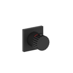 Immagine di Gessi INCASTRI rubinetto d'arresto alta portata a parete, colore nero finitura opaco 75364#299