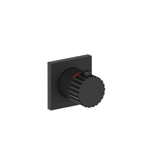 Immagine di Gessi INCASTRI rubinetto d'arresto alta portata a parete, colore nero finitura opaco 75364#299