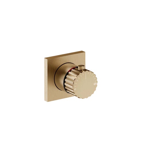 Immagine di Gessi INCASTRI rubinetto d'arresto alta portata a parete, finitura warm bronze brushed PVD 75364#726