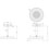 Immagine di Gessi SHOWER soffione doccia da soffitto H.27 cm, Ø 30 cm, senza scarico, finitura crome 63072#031