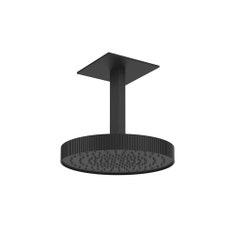 Immagine di Gessi INCASTRI soffione doccia da soffitto Ø 30 cm, colore nero finitura opaco 75170#299