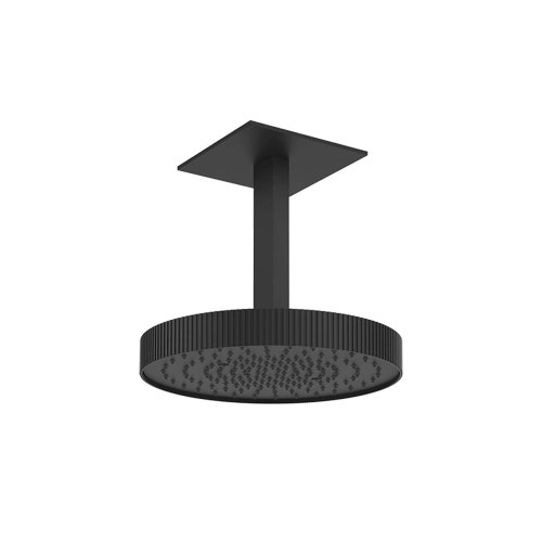 Immagine di Gessi INCASTRI soffione doccia da soffitto Ø 30 cm, colore nero finitura opaco 75170#299