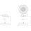 Immagine di Gessi SHOWER soffione doccia da soffitto, lunghezza personalizzata, Ø 30 cm, finitura cromo 63070#031