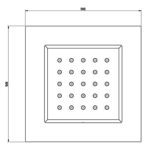 Immagine di Gessi WELLNESS parte esterna soffione laterale orientabile, finitura croma 32984#031