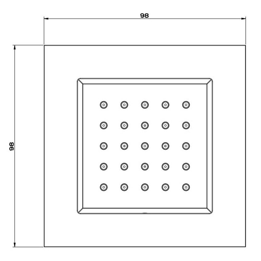 Immagine di Gessi WELLNESS parte esterna soffione laterale orientabile, finitura croma 32984#031