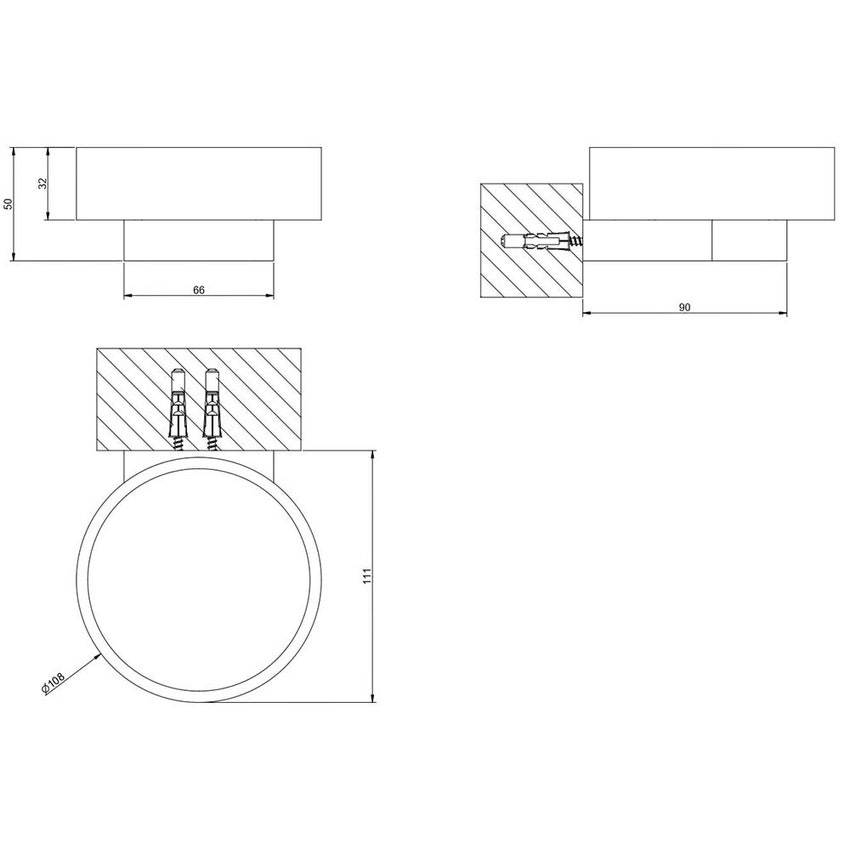 Immagine di Gessi INCASTRI porta sapone a parete bianco, finitura cromo 75401#031