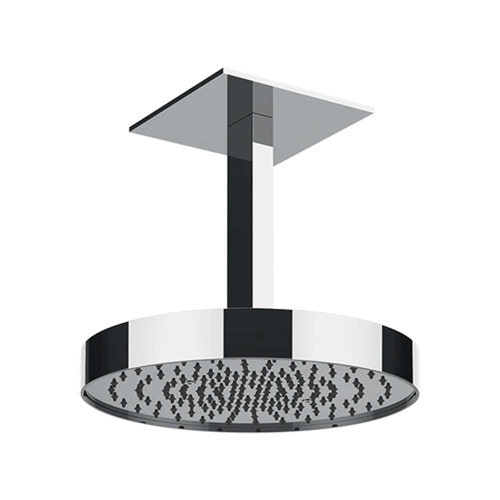 Immagine di Gessi SHOWER soffione doccia da soffitto, lunghezza personalizzata, Ø 30 cm, finitura cromo 63070#031
