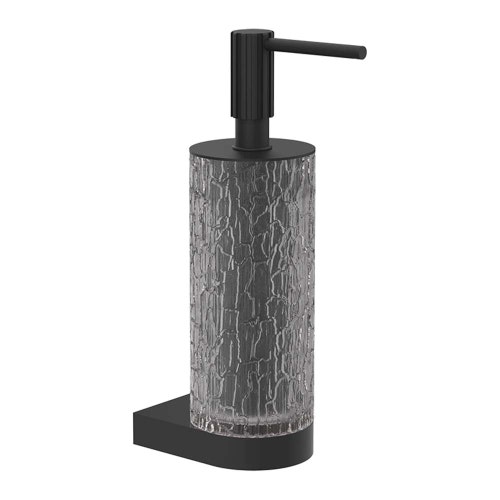 Immagine di Gessi INCASTRI porta dispenser a parete bianco, colore nero finitura opaco 75413#299