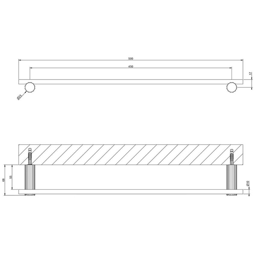 Immagine di Gessi INCASTRI porta salvietta a parete 45 cm, finitura cromo 75500#031