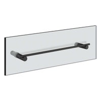 Immagine di Gessi INCASTRI maniglia e porta salvietta per vetro 30 cm, colore nero finitura opaco 75511#299