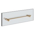 Immagine di Gessi INCASTRI maniglia e porta salvietta per vetro 30 cm, finitura warm bronze brushed PVD 75511#726