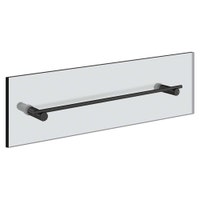 Immagine di Gessi INCASTRI maniglia e porta salvietta per vetro 45 cm, colore nero finitura opaco 75513#299