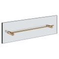 Immagine di Gessi INCASTRI maniglia e porta salvietta per vetro 45 cm, finitura warm bronze brushed PVD 75513#726