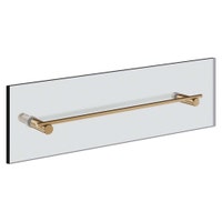 Immagine di Gessi INCASTRI maniglia e porta salvietta per vetro 45 cm, finitura warm bronze brushed PVD 75513#726
