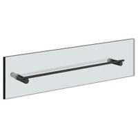 Immagine di Gessi INCASTRI maniglia e porta salvietta per vetro 60 cm, colore nero finitura opaco 75515#299