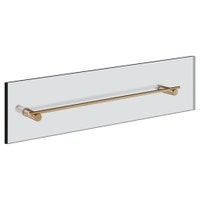 Immagine di Gessi INCASTRI maniglia e porta salvietta per vetro 60 cm, finitura warm bronze brushed PVD 75515#726